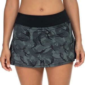 QUEENIEKE Grey Black Ultra Athletic Skort Size XL